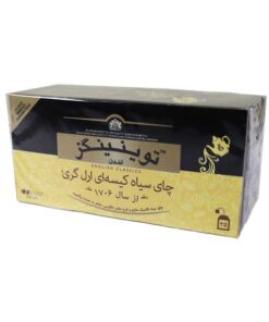 چای کیسه ای (تی بگ) 25 عددی عطری انولوپ دار توینینگز