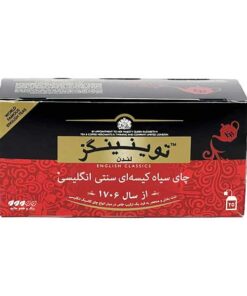 چای کیسه ای (تی بگ) 25 عددی ساده انولوپ دار توینینگز